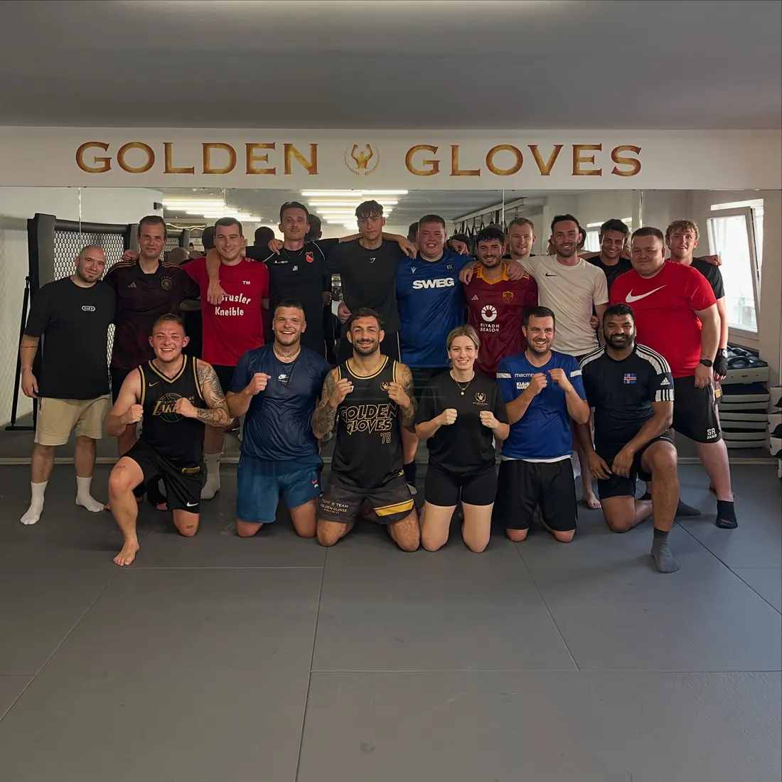 Gruppenfoto mit Chris Wunn im Golden Gloves Bruchsal
