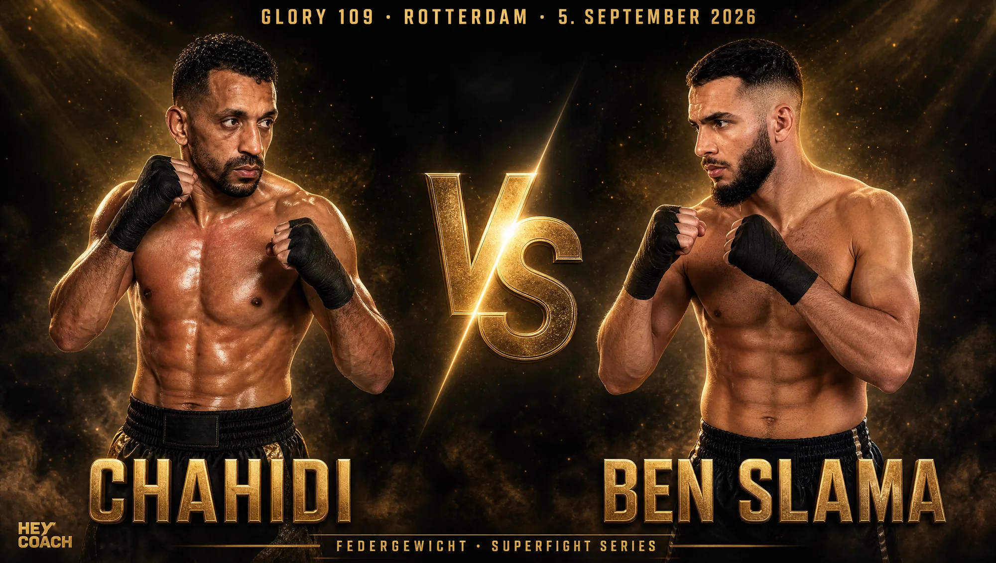 GLORY 109 Superfight Series Federgewicht: Abdo Chahidi gegen Imran Ben Slama, Fight-Poster