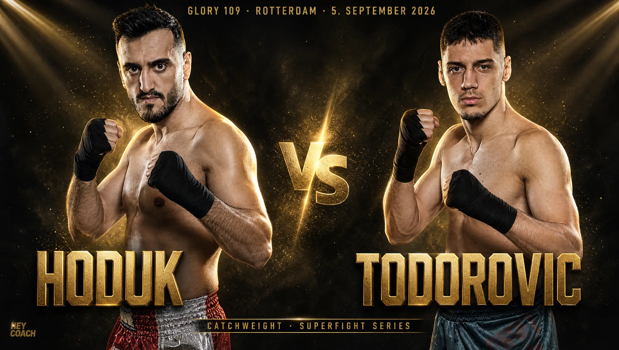 GLORY 109 Superfight Series: Vedat Hoduk gegen Nikola Todorovic, Fight-Poster