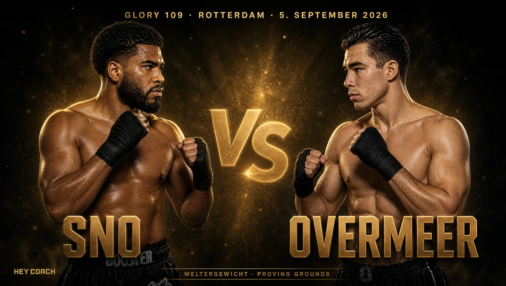 GLORY 109 Welterweight Proving Grounds: Don Sno gegen Jay Overmeer, Fight-Poster