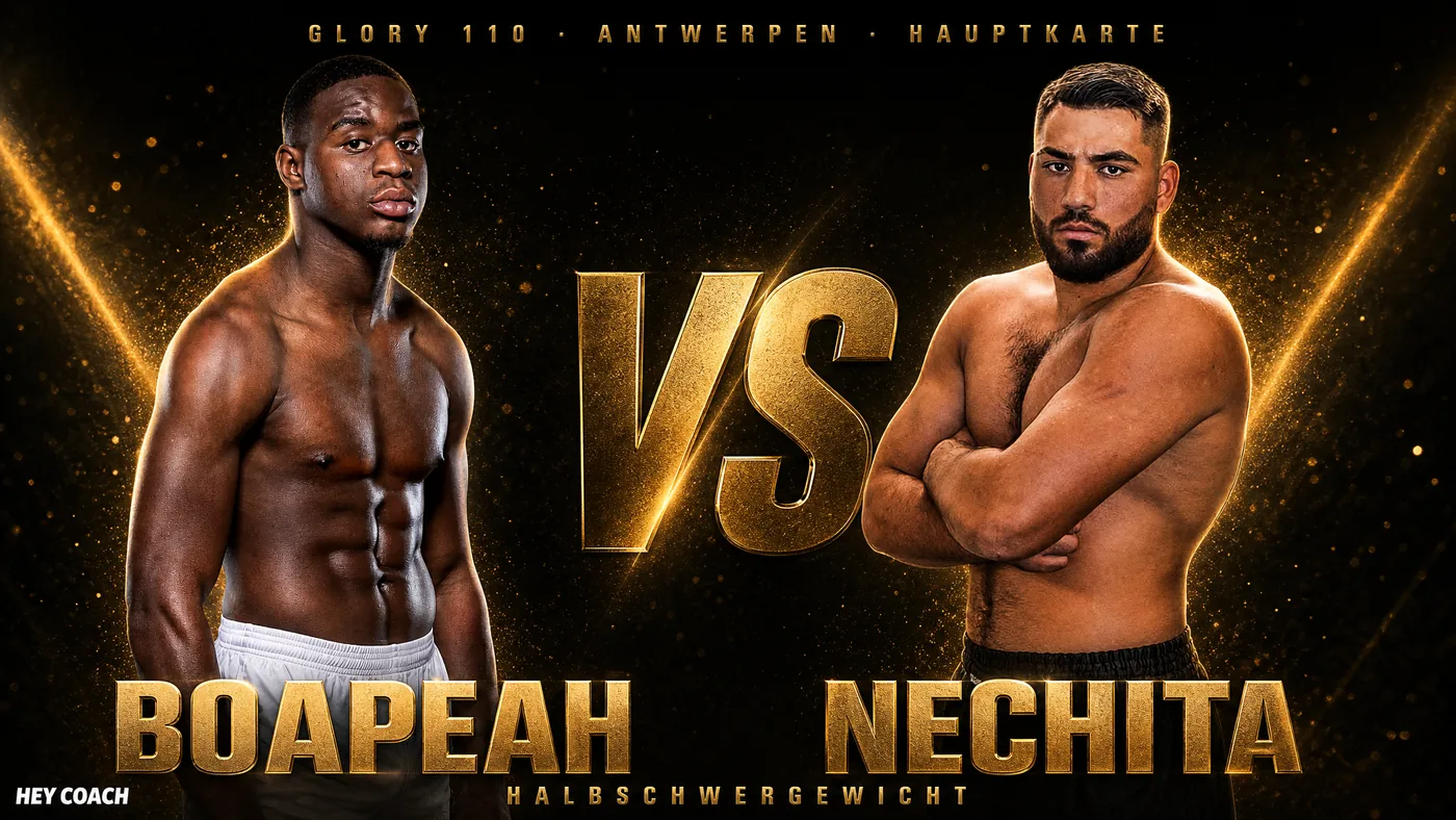GLORY 110 Halbschwergewicht: Michael Boapeah gegen Alin Nechita, Fight-Card-Grafik